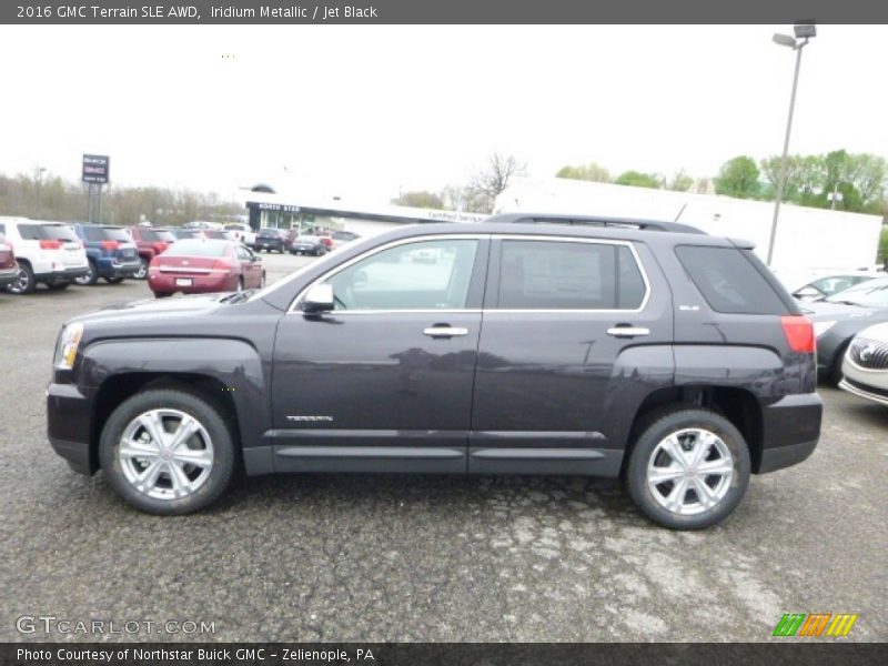 Iridium Metallic / Jet Black 2016 GMC Terrain SLE AWD