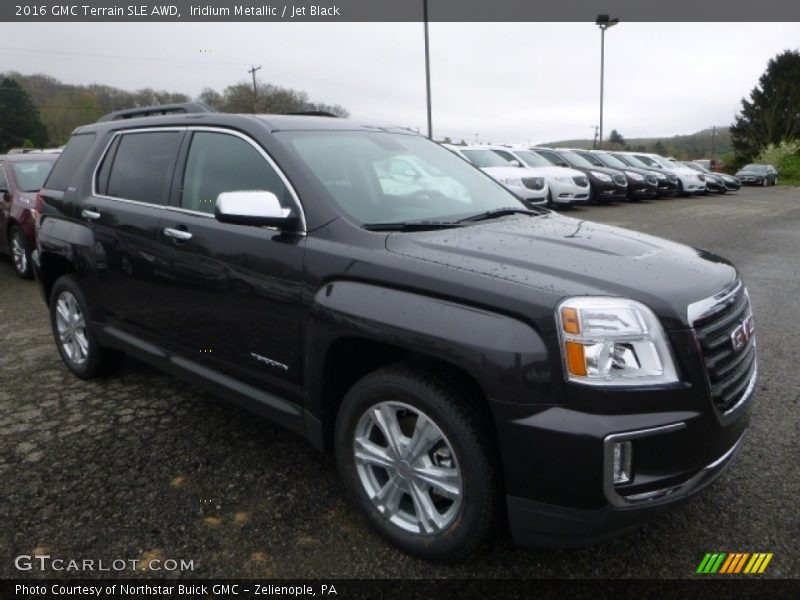 Iridium Metallic / Jet Black 2016 GMC Terrain SLE AWD