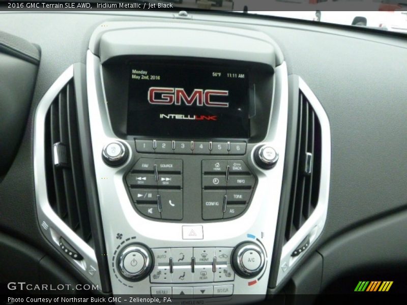 Iridium Metallic / Jet Black 2016 GMC Terrain SLE AWD