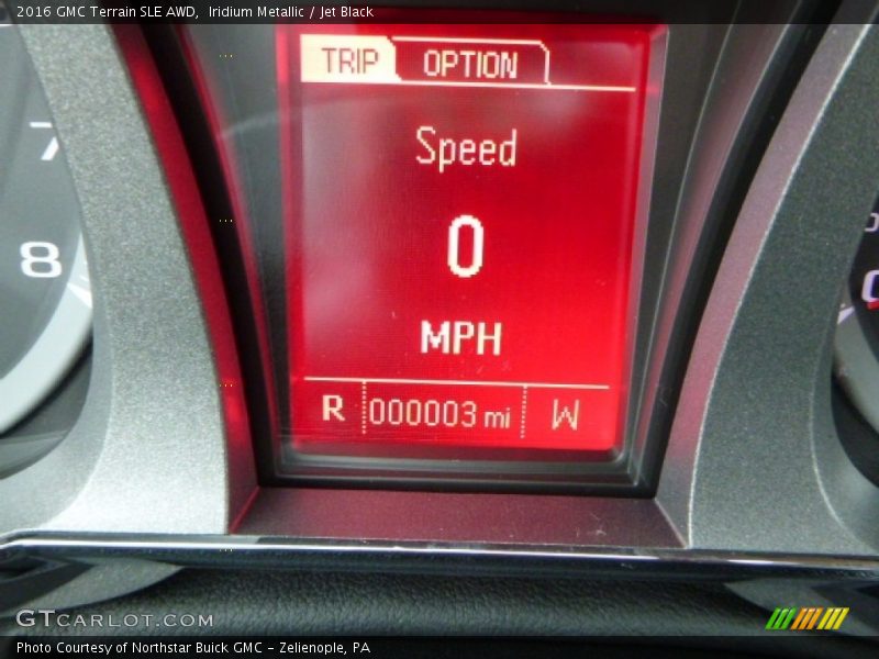 Iridium Metallic / Jet Black 2016 GMC Terrain SLE AWD