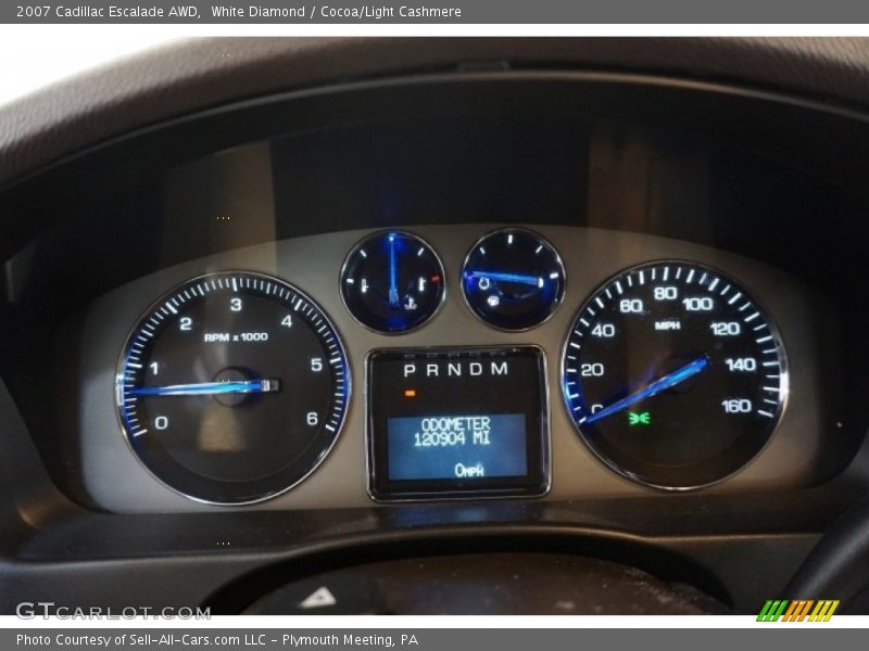 White Diamond / Cocoa/Light Cashmere 2007 Cadillac Escalade AWD