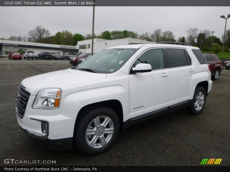 Summit White / Jet Black 2016 GMC Terrain SLE AWD