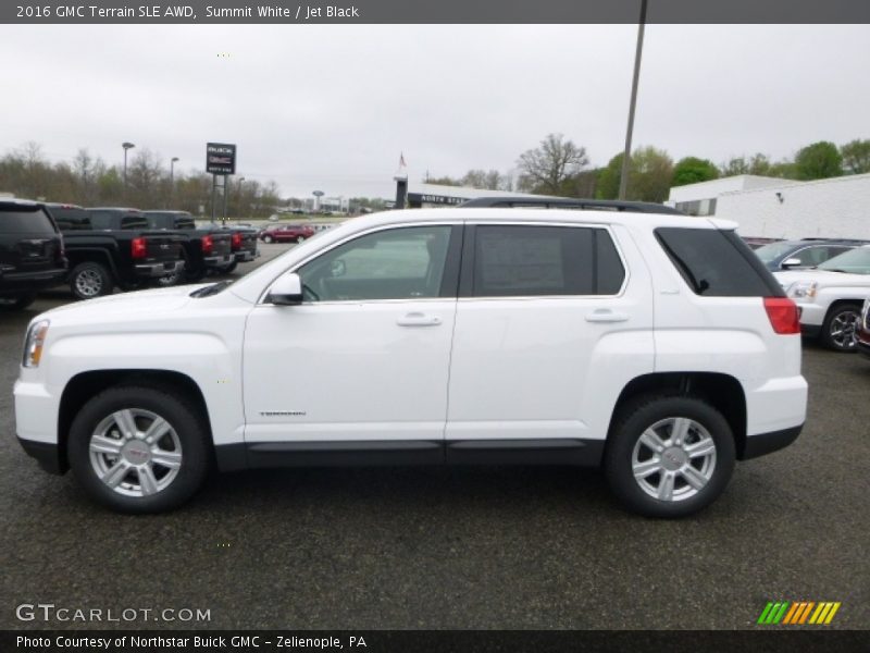 Summit White / Jet Black 2016 GMC Terrain SLE AWD
