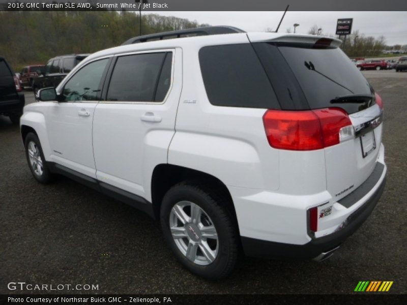 Summit White / Jet Black 2016 GMC Terrain SLE AWD