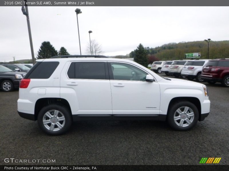 Summit White / Jet Black 2016 GMC Terrain SLE AWD