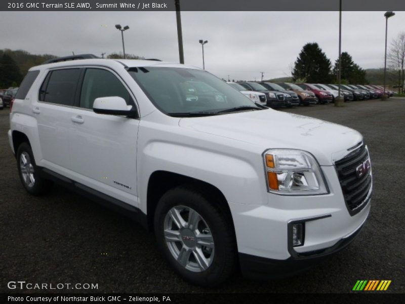 Summit White / Jet Black 2016 GMC Terrain SLE AWD