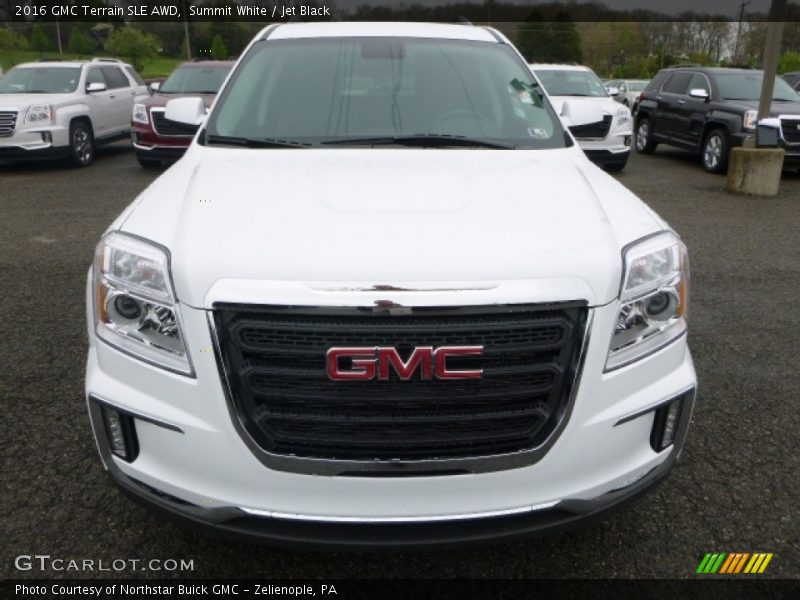 Summit White / Jet Black 2016 GMC Terrain SLE AWD