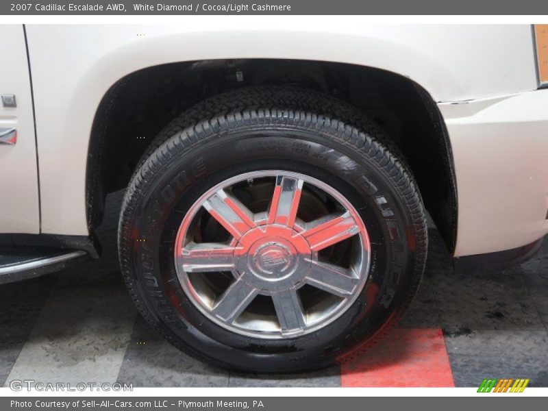 White Diamond / Cocoa/Light Cashmere 2007 Cadillac Escalade AWD