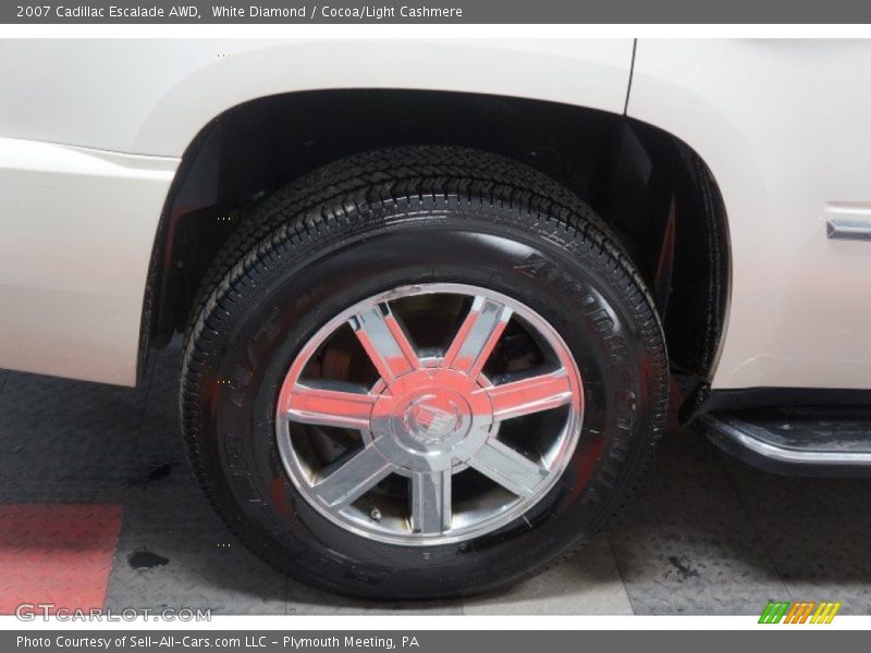 White Diamond / Cocoa/Light Cashmere 2007 Cadillac Escalade AWD