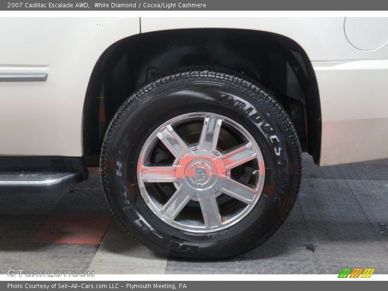 White Diamond / Cocoa/Light Cashmere 2007 Cadillac Escalade AWD
