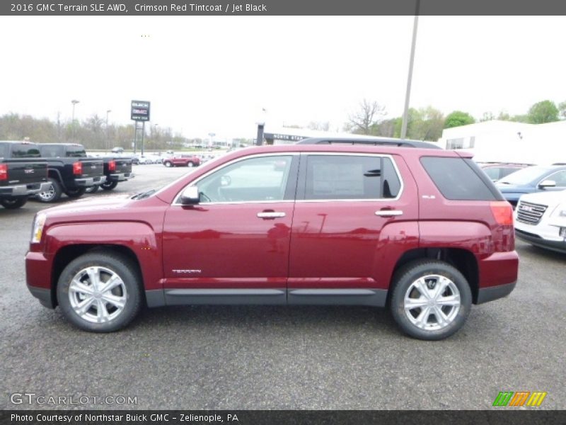 Crimson Red Tintcoat / Jet Black 2016 GMC Terrain SLE AWD