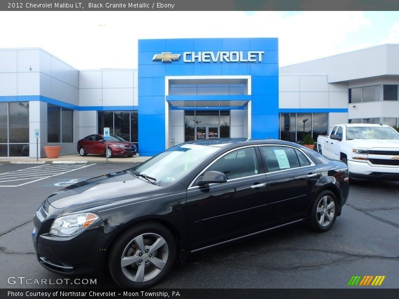 Black Granite Metallic / Ebony 2012 Chevrolet Malibu LT