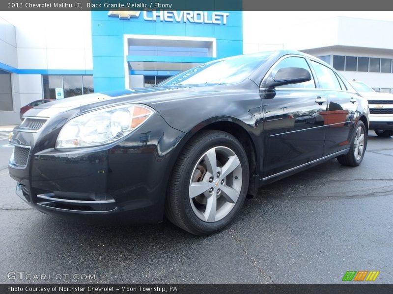Black Granite Metallic / Ebony 2012 Chevrolet Malibu LT