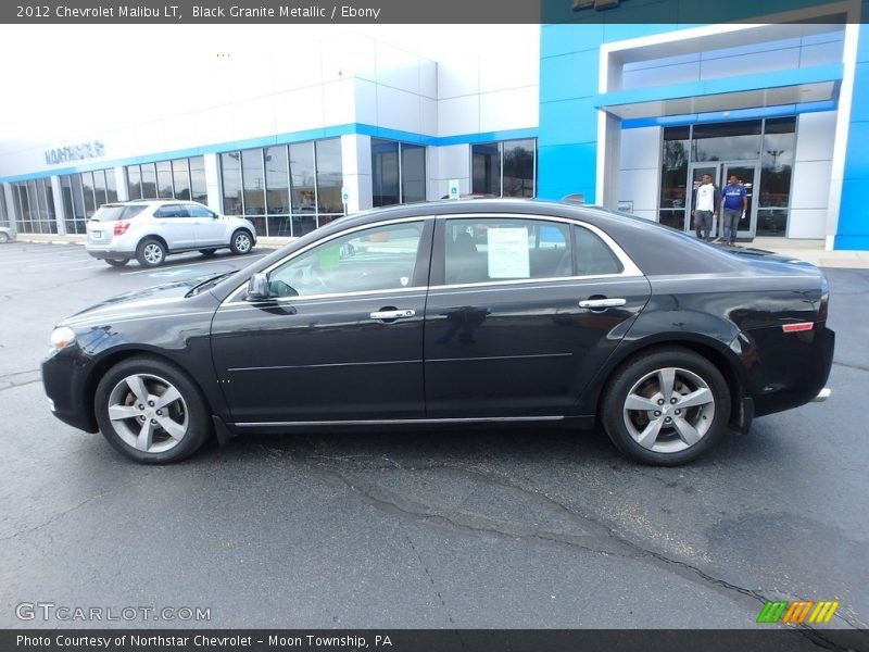 Black Granite Metallic / Ebony 2012 Chevrolet Malibu LT