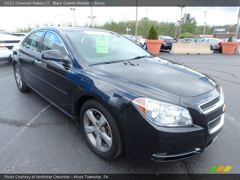 Black Granite Metallic / Ebony 2012 Chevrolet Malibu LT