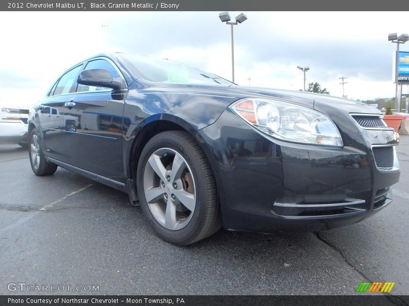 Black Granite Metallic / Ebony 2012 Chevrolet Malibu LT