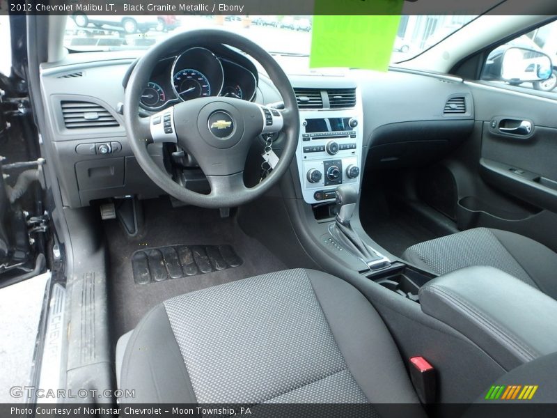 Black Granite Metallic / Ebony 2012 Chevrolet Malibu LT