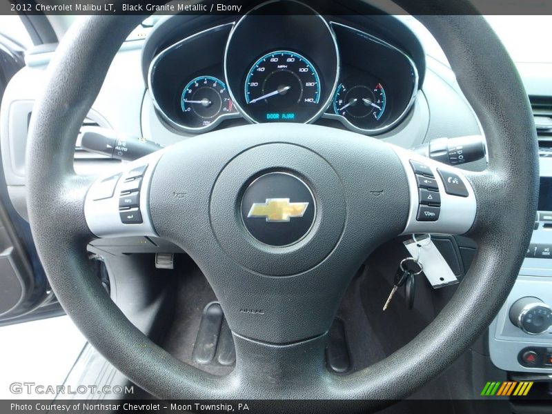 Black Granite Metallic / Ebony 2012 Chevrolet Malibu LT