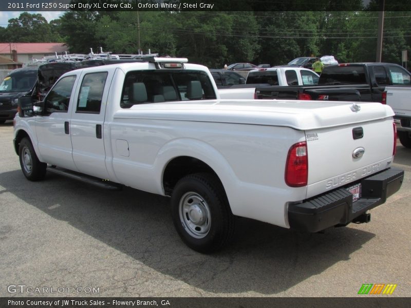 Oxford White / Steel Gray 2011 Ford F250 Super Duty XL Crew Cab