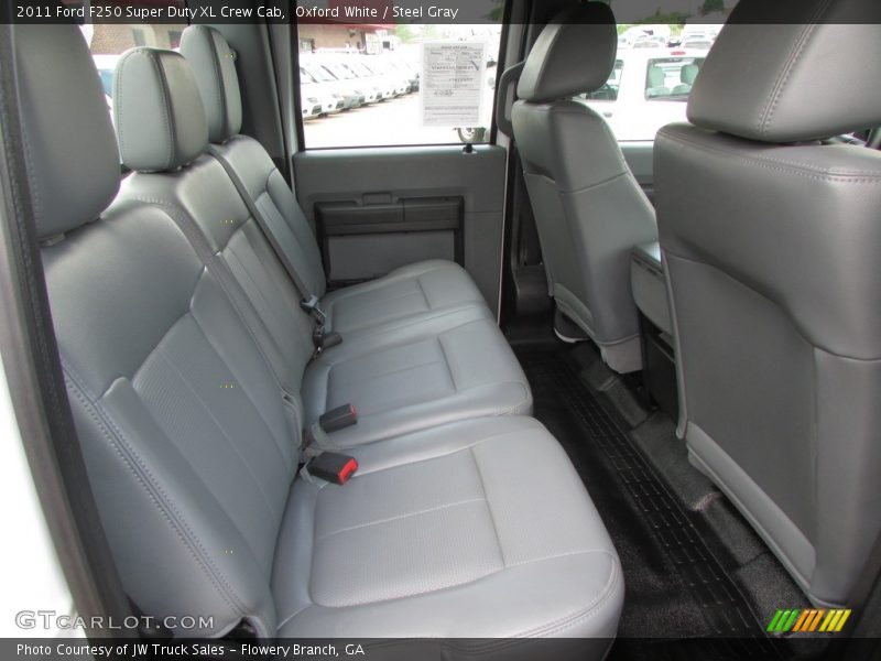 Oxford White / Steel Gray 2011 Ford F250 Super Duty XL Crew Cab