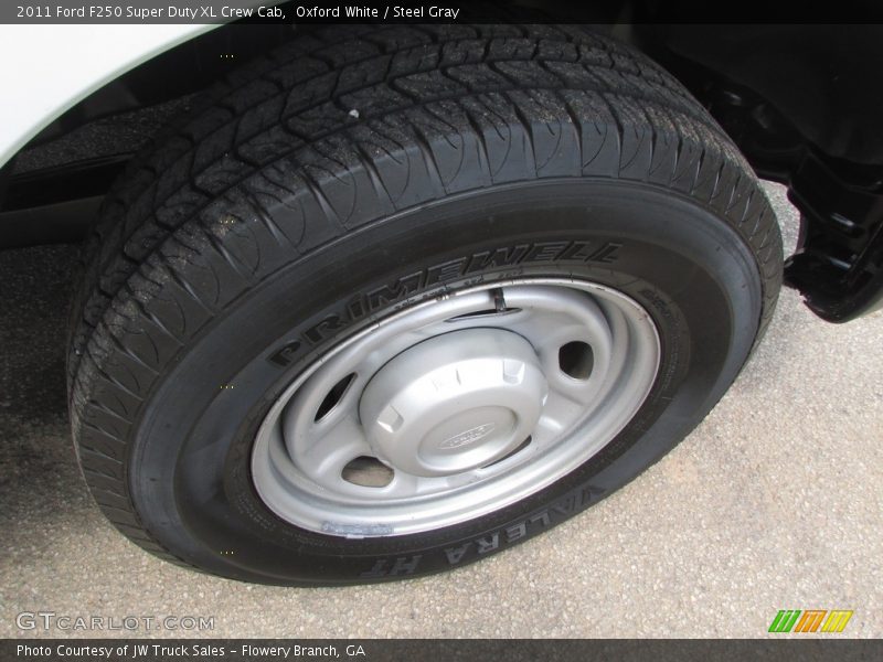 Oxford White / Steel Gray 2011 Ford F250 Super Duty XL Crew Cab