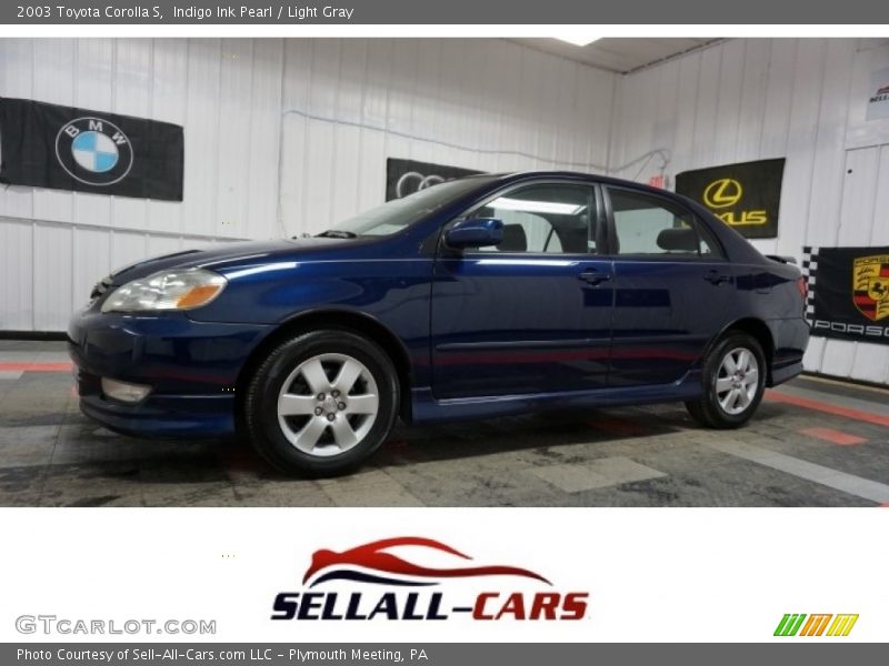 Indigo Ink Pearl / Light Gray 2003 Toyota Corolla S