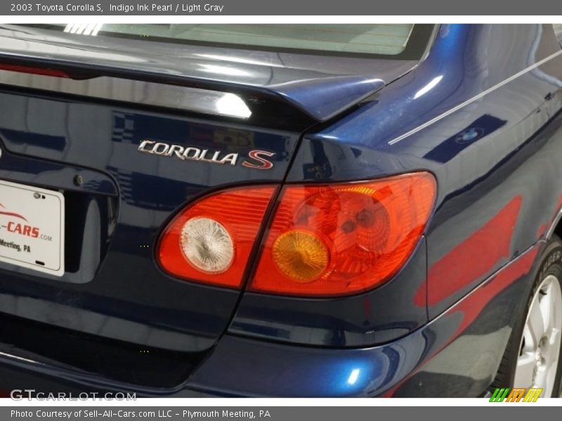 Indigo Ink Pearl / Light Gray 2003 Toyota Corolla S