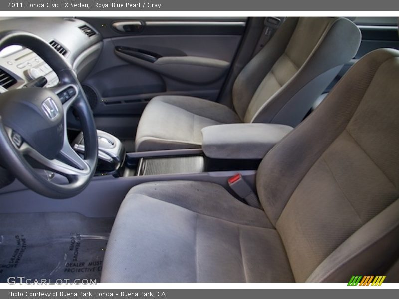 Royal Blue Pearl / Gray 2011 Honda Civic EX Sedan