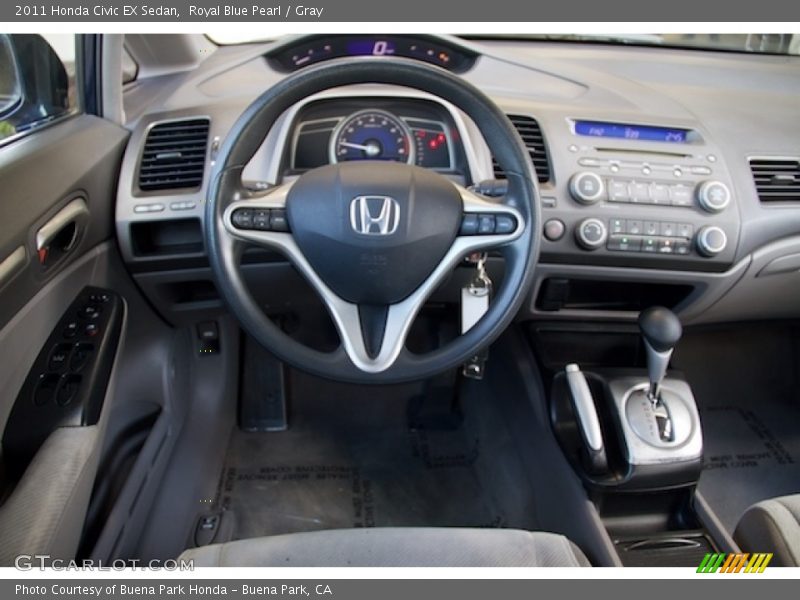 Royal Blue Pearl / Gray 2011 Honda Civic EX Sedan