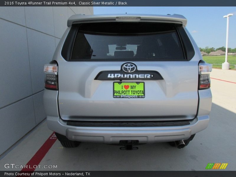 Classic Silver Metallic / Black 2016 Toyota 4Runner Trail Premium 4x4