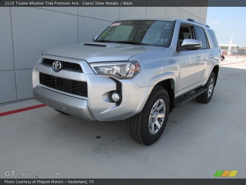 Classic Silver Metallic / Black 2016 Toyota 4Runner Trail Premium 4x4