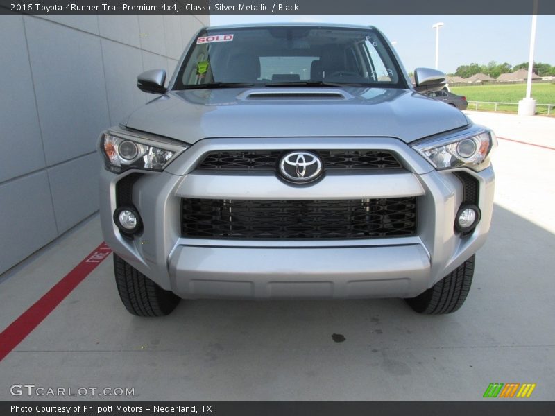 Classic Silver Metallic / Black 2016 Toyota 4Runner Trail Premium 4x4