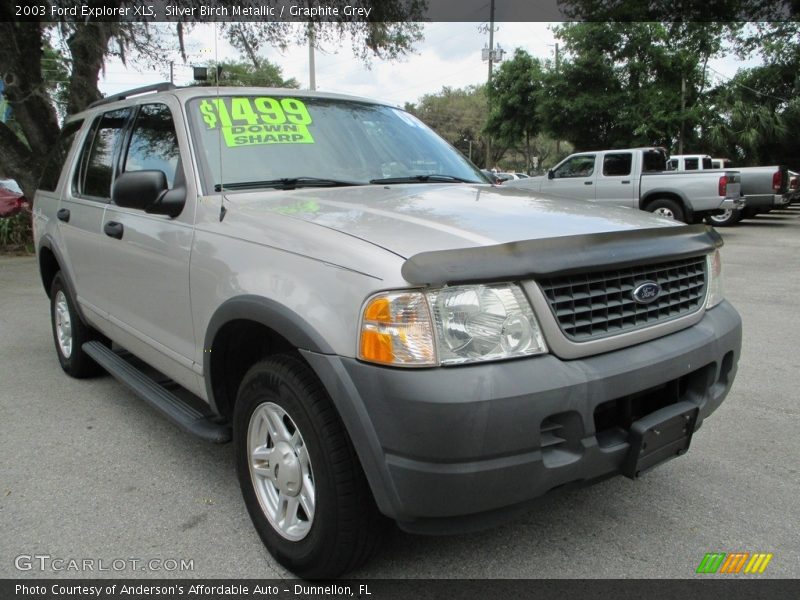 Silver Birch Metallic / Graphite Grey 2003 Ford Explorer XLS