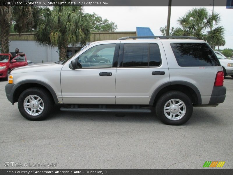 Silver Birch Metallic / Graphite Grey 2003 Ford Explorer XLS