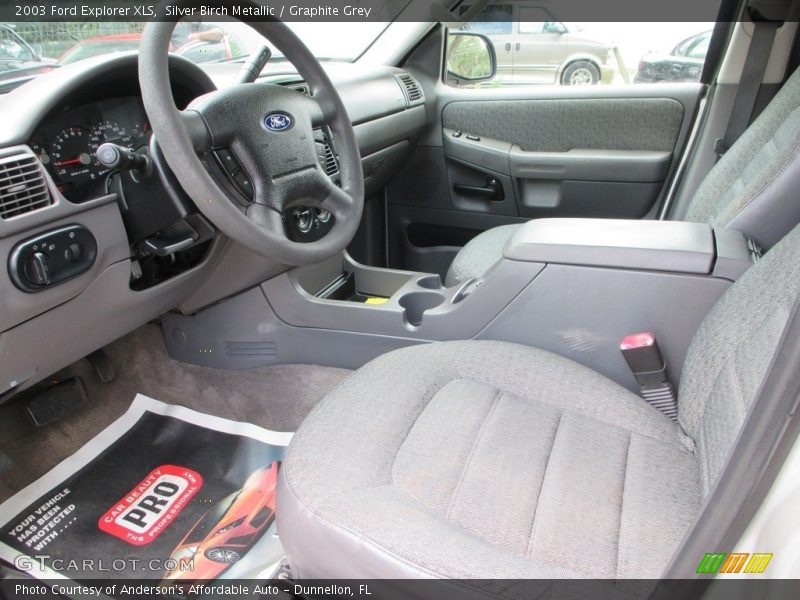 Silver Birch Metallic / Graphite Grey 2003 Ford Explorer XLS