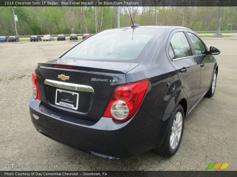 Blue Velvet Metallic / Jet Black/Dark Titanium 2016 Chevrolet Sonic LT Sedan