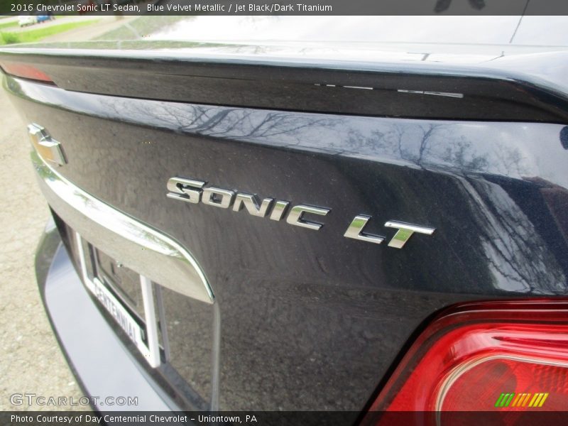 Blue Velvet Metallic / Jet Black/Dark Titanium 2016 Chevrolet Sonic LT Sedan