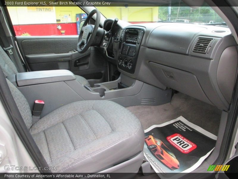 Silver Birch Metallic / Graphite Grey 2003 Ford Explorer XLS