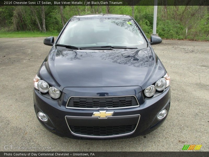 Blue Velvet Metallic / Jet Black/Dark Titanium 2016 Chevrolet Sonic LT Sedan
