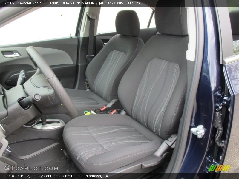 Blue Velvet Metallic / Jet Black/Dark Titanium 2016 Chevrolet Sonic LT Sedan