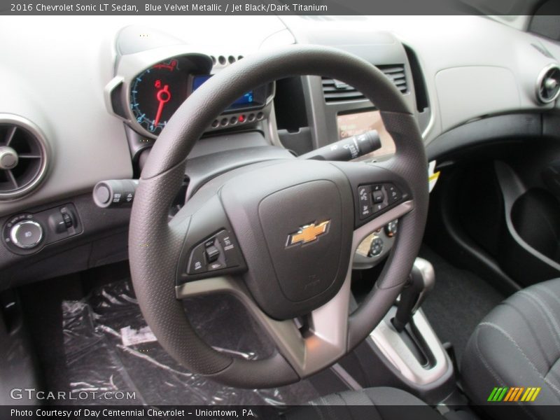 Blue Velvet Metallic / Jet Black/Dark Titanium 2016 Chevrolet Sonic LT Sedan