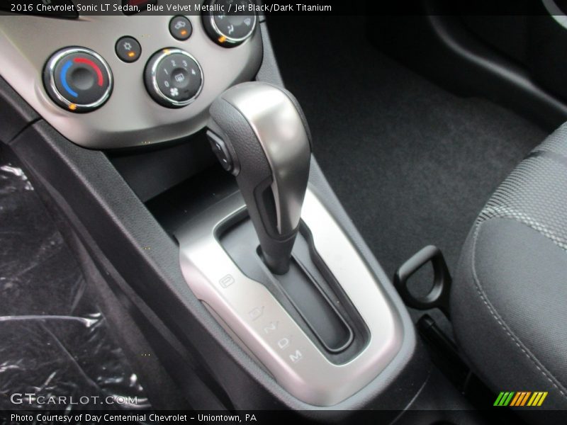 Blue Velvet Metallic / Jet Black/Dark Titanium 2016 Chevrolet Sonic LT Sedan
