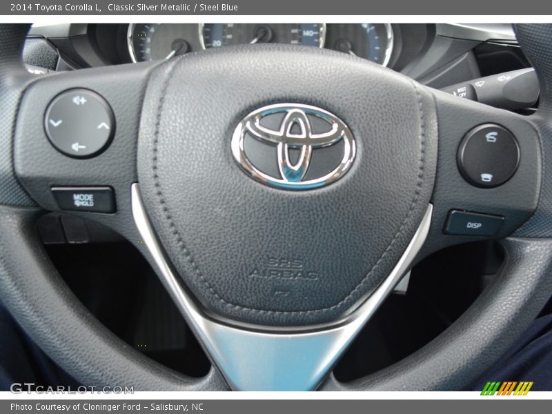 Classic Silver Metallic / Steel Blue 2014 Toyota Corolla L