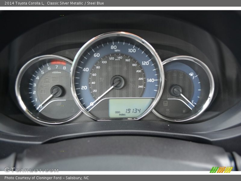 Classic Silver Metallic / Steel Blue 2014 Toyota Corolla L