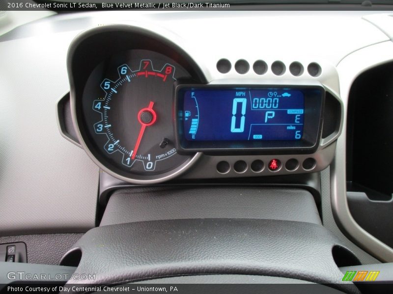 Blue Velvet Metallic / Jet Black/Dark Titanium 2016 Chevrolet Sonic LT Sedan