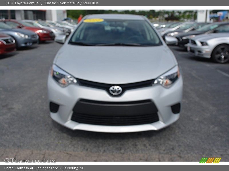 Classic Silver Metallic / Steel Blue 2014 Toyota Corolla L