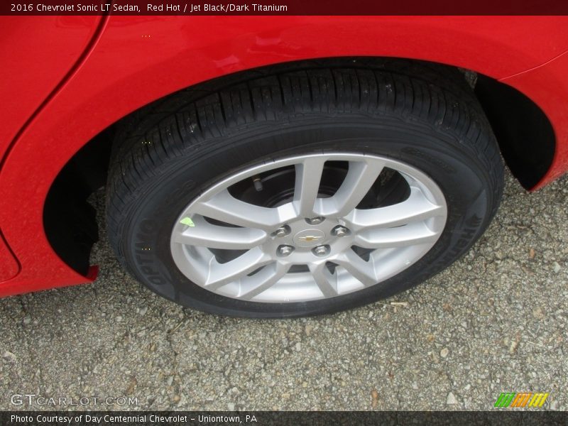 Red Hot / Jet Black/Dark Titanium 2016 Chevrolet Sonic LT Sedan