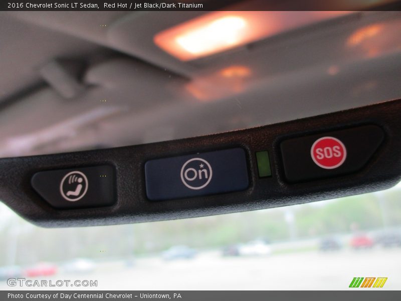 Red Hot / Jet Black/Dark Titanium 2016 Chevrolet Sonic LT Sedan