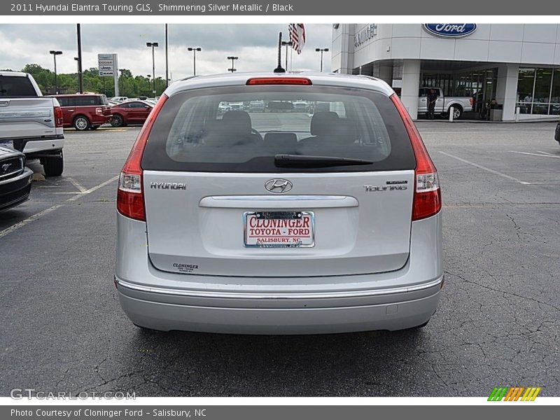 Shimmering Silver Metallic / Black 2011 Hyundai Elantra Touring GLS