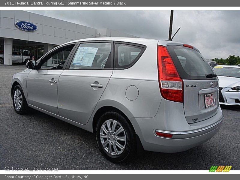Shimmering Silver Metallic / Black 2011 Hyundai Elantra Touring GLS
